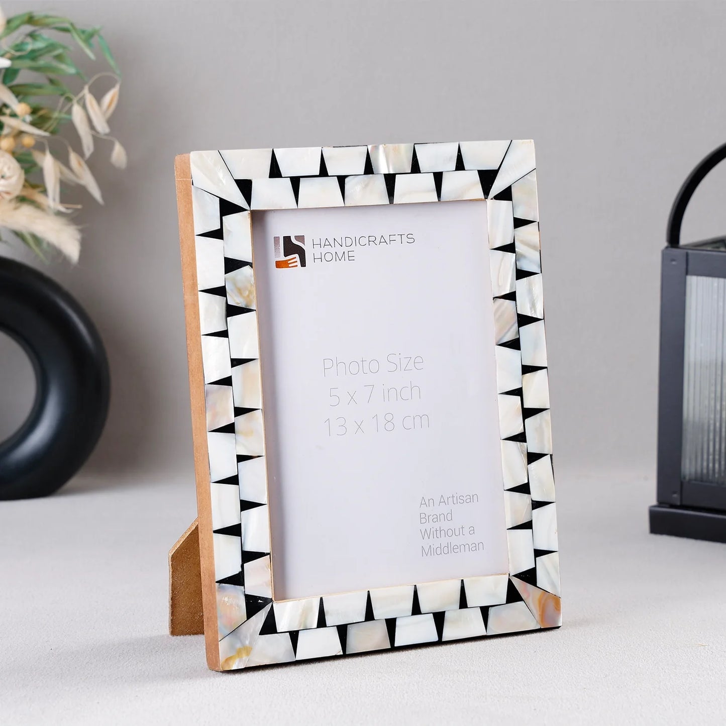 Picture Frames Pearlescent Flash Collection Mother of Pearl Resin White 3 Sizes