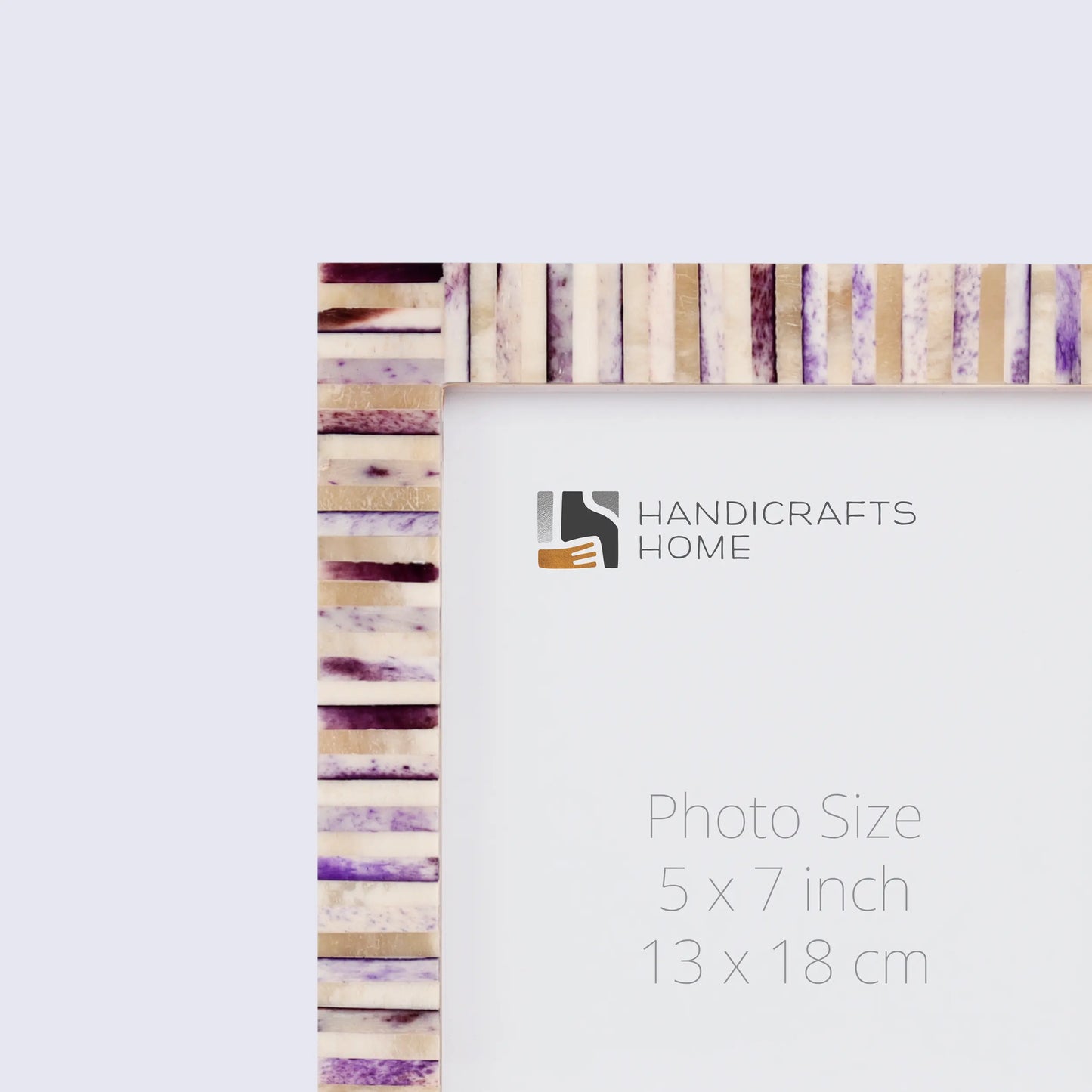 Picture Frames Pearlescent Hologram Pattern Bone Inlay Collection in 3 Sizes