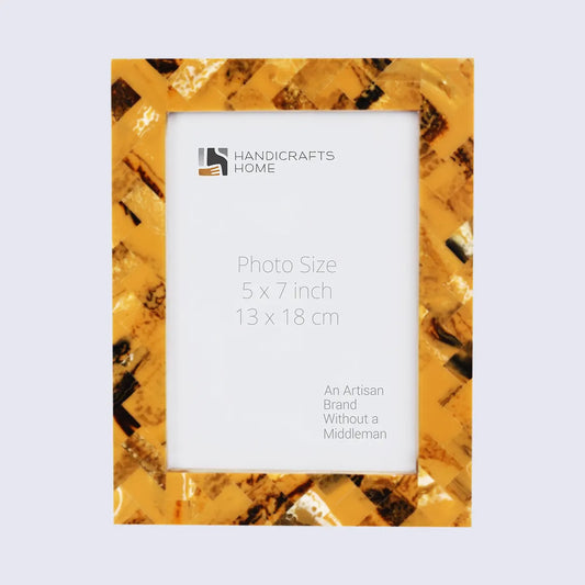 Picture Frames Pearlescent Honey Pattern Resin Inlay Collection in 3 Sizes