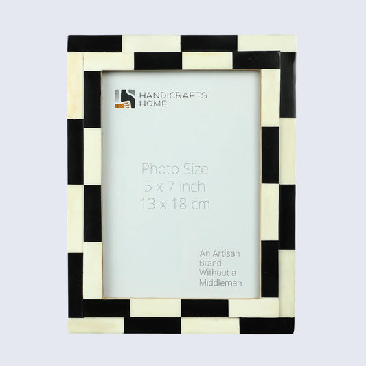 Picture Frames Silhouette Shuffled Pattern Bone Inlay Collection in 2 Sizes
