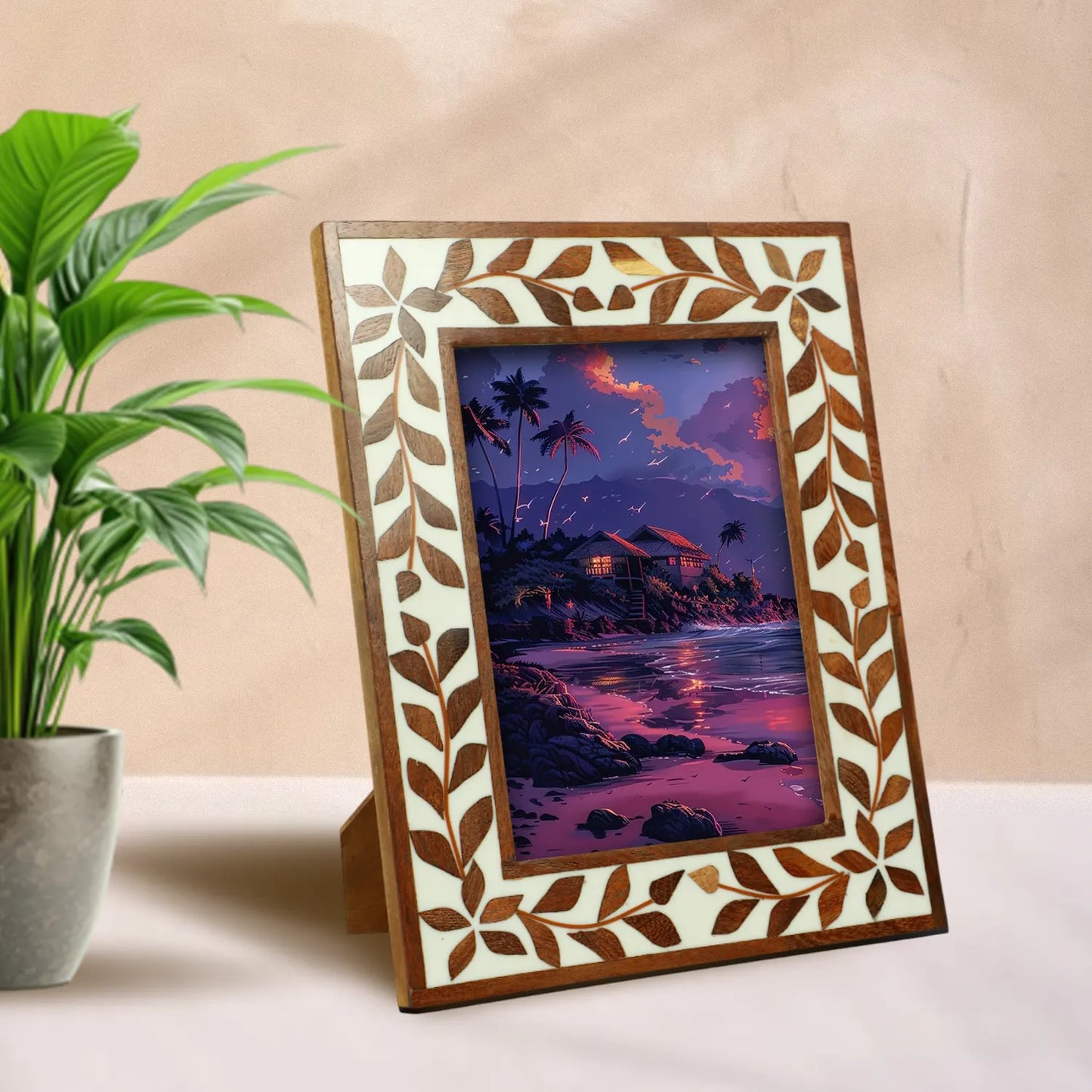Picture Frames Alhambra Cama Pattern Resin Inlay Collection in 2 Sizes