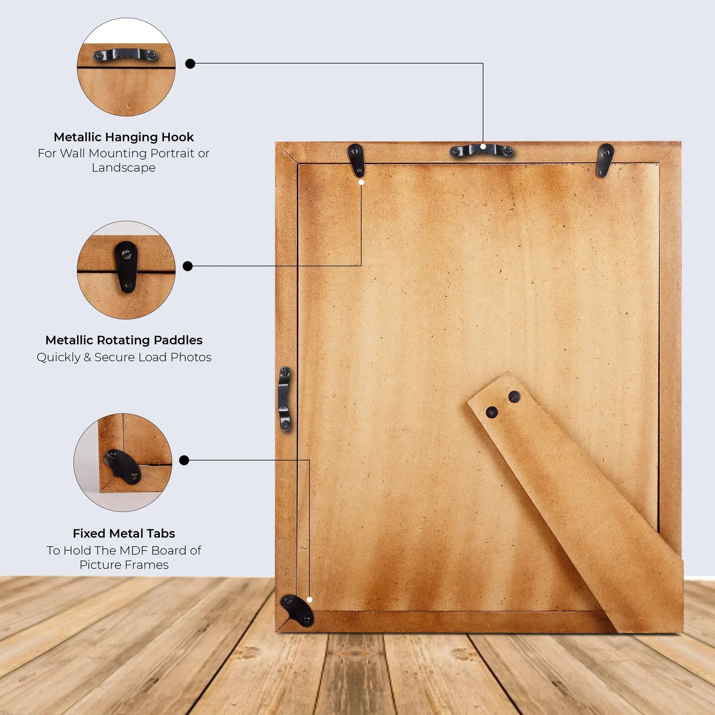 Picture Frames Candy Cane Blueberry Pattern Resin Inlay Collection in 3 Sizes, Pack of 2