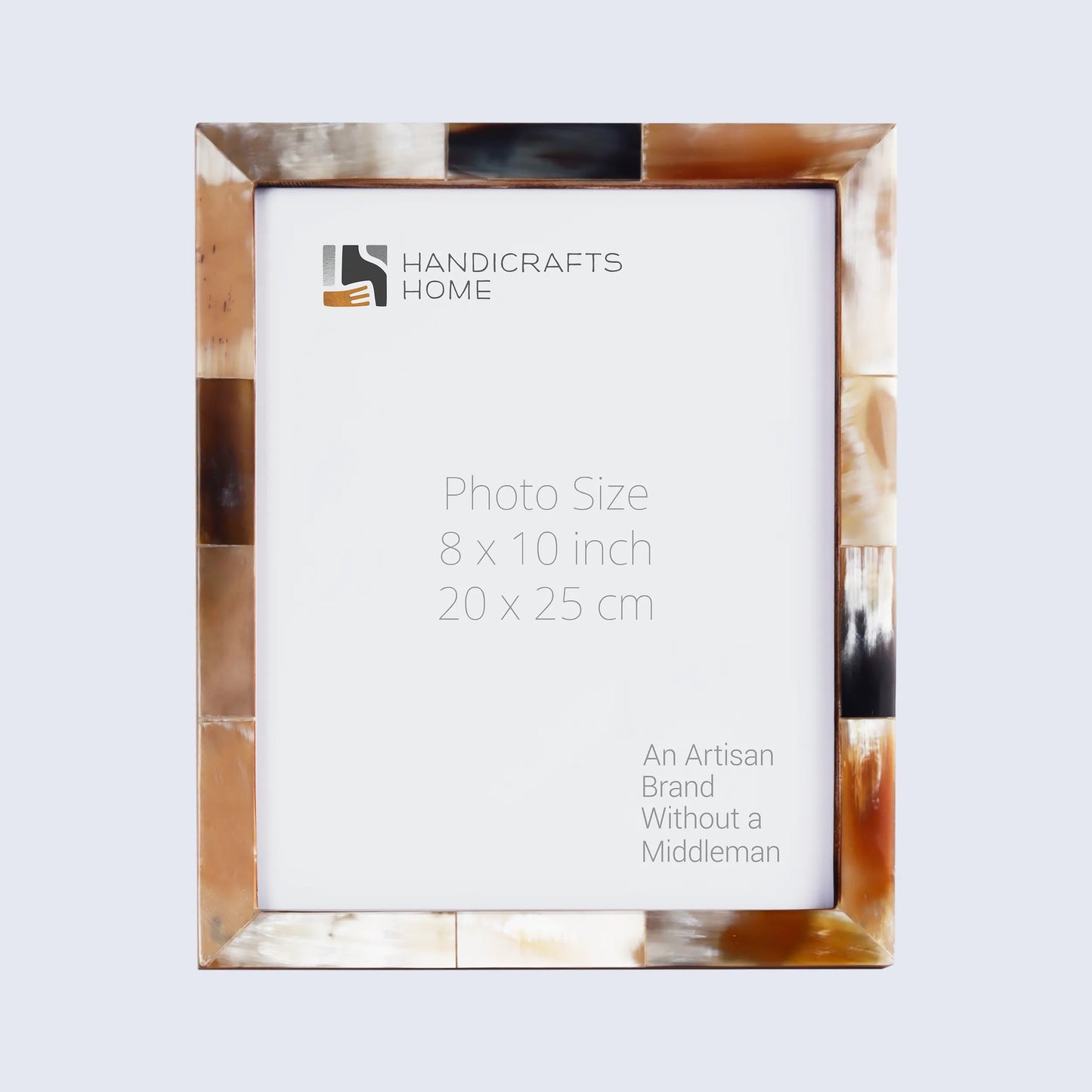 Picture Frame Essence Black Collection Horn Inlay White –4 Sizes