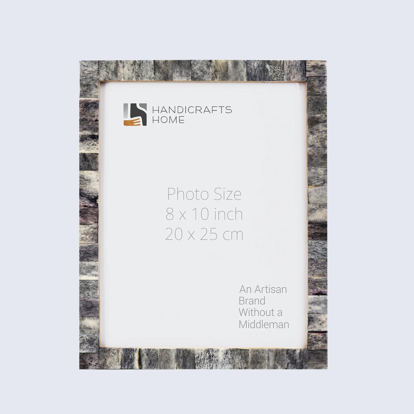 Picture Frames Classic Pattern Bone Inlay Collection in 27 Sizes, Grey