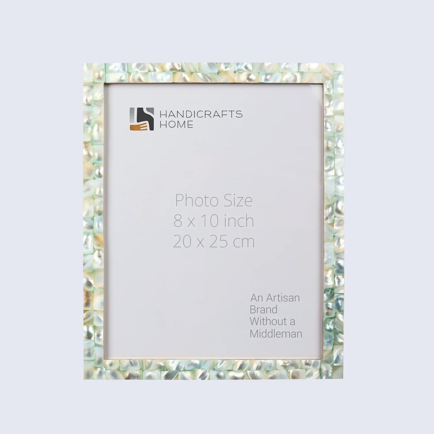 Picture Frames Mother of Pearl Collection in 27 Sizes, Green