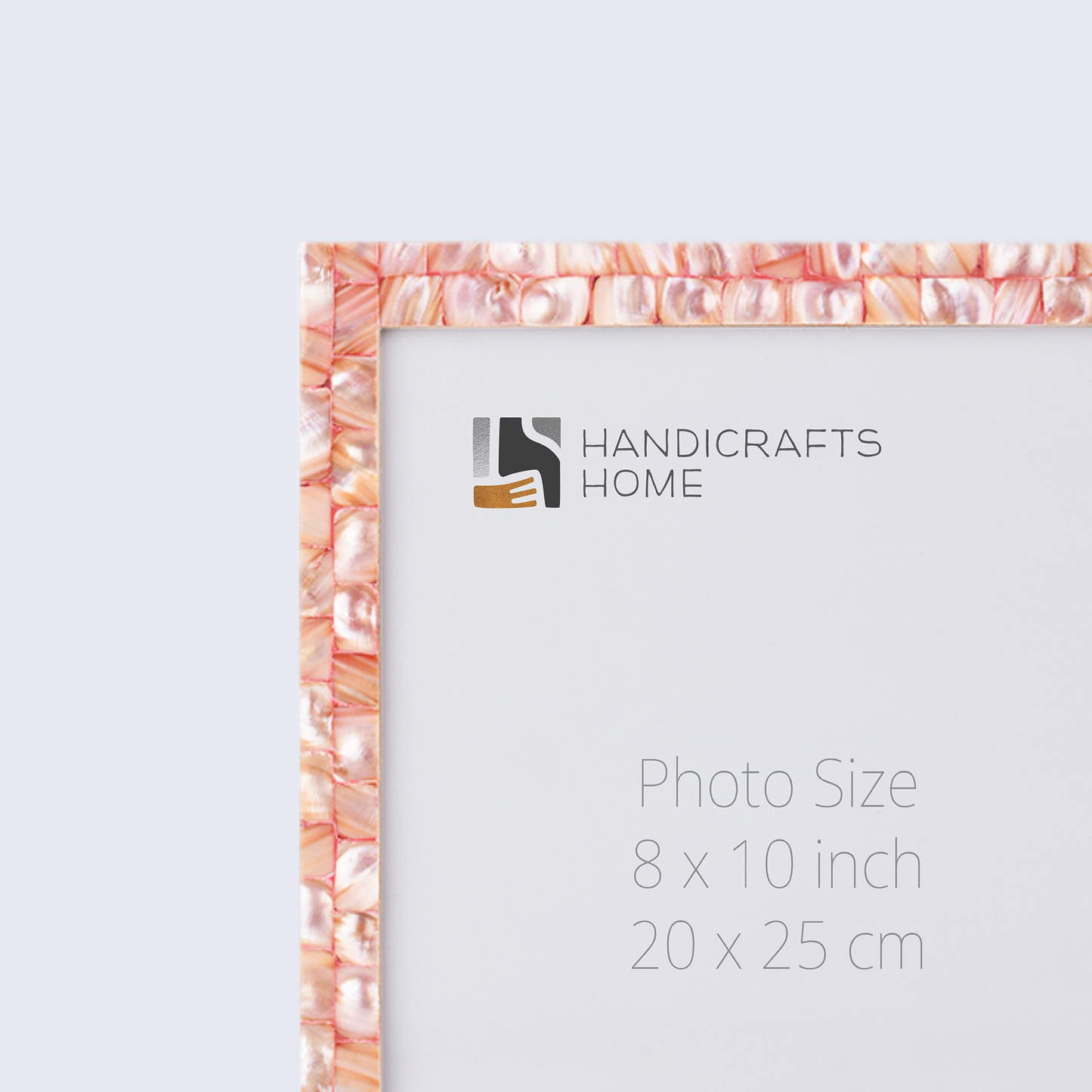 Picture Frames Mother of Pearl Pack of 2 Collection in 3 Sizes, Pink