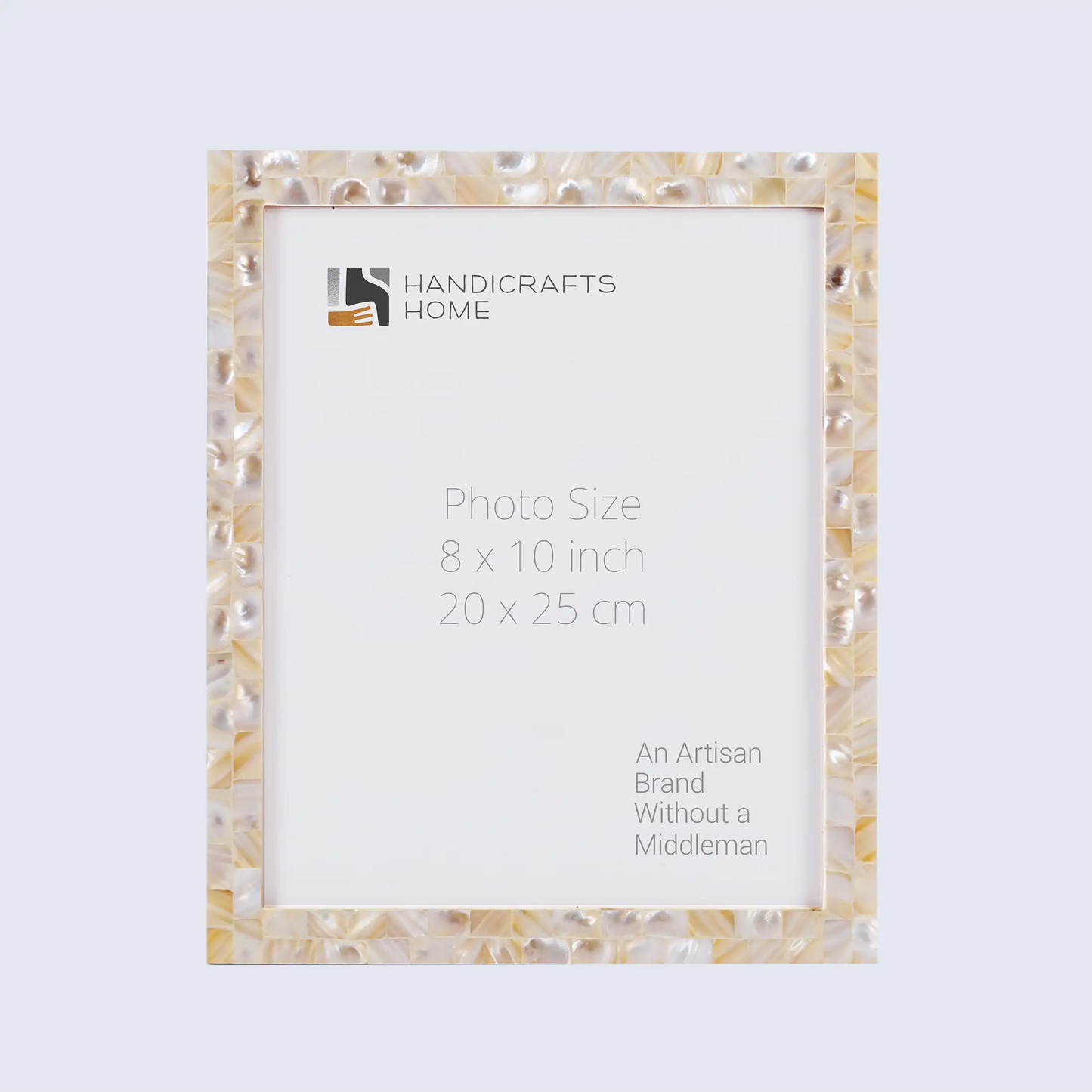 Picture Frames Mother of Pearl Collection in 27 Sizes, White