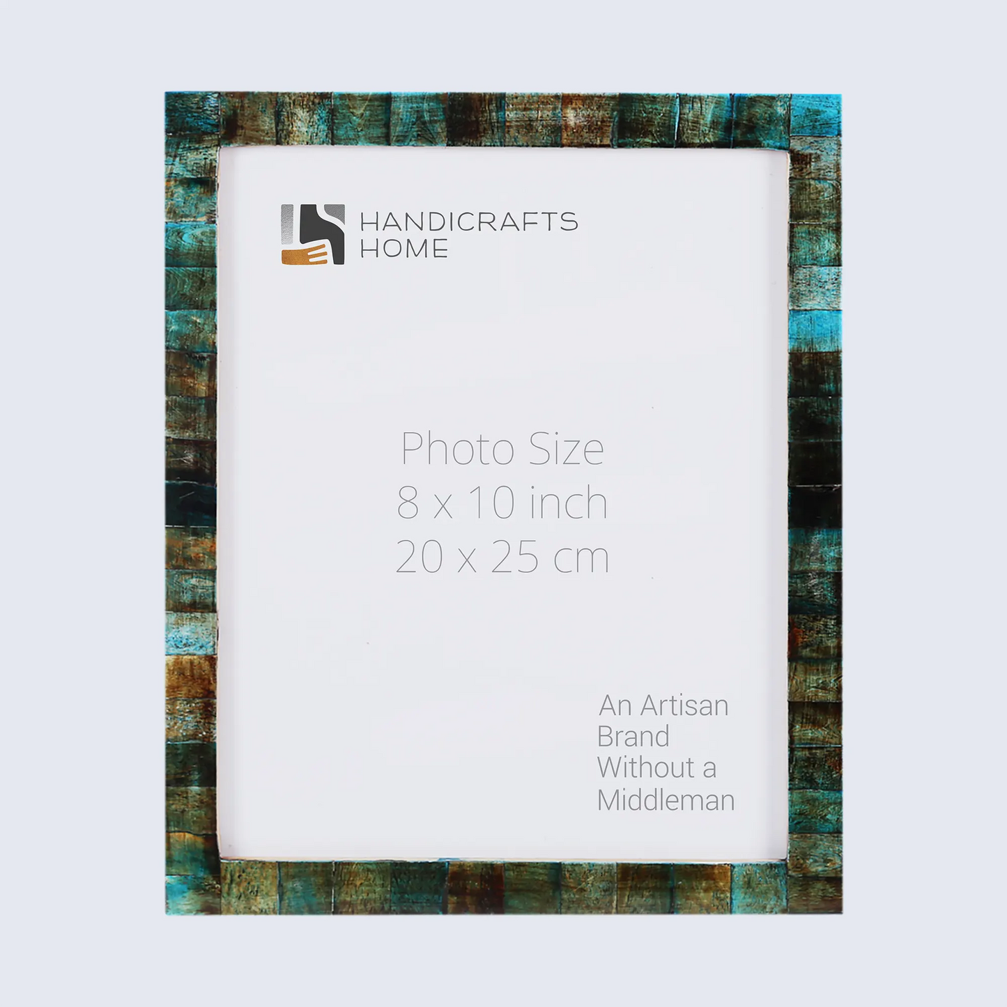 Picture Frames Verdigris Bone Inlay Collection in 3 Sizes