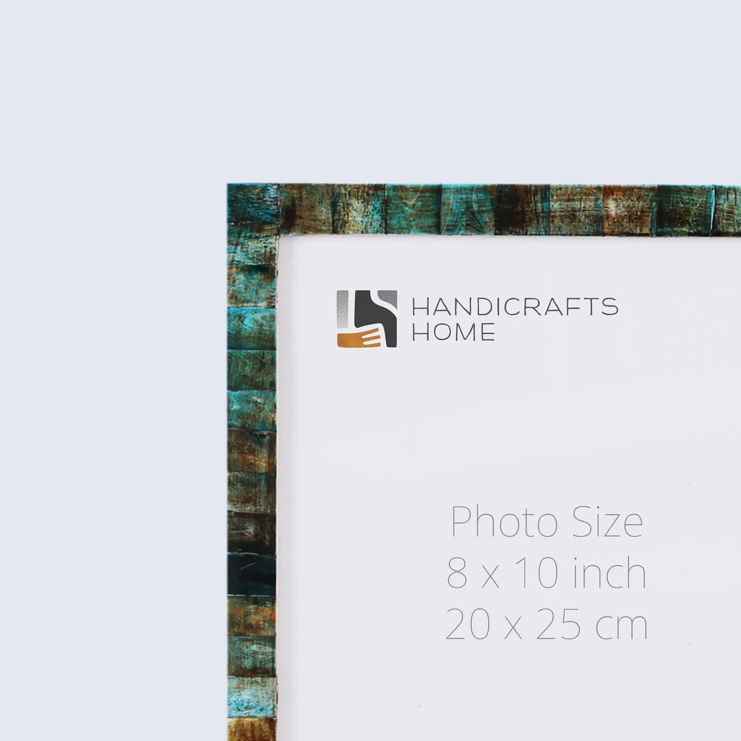 Picture Frames Verdigris Bone Inlay Collection in 3 Sizes