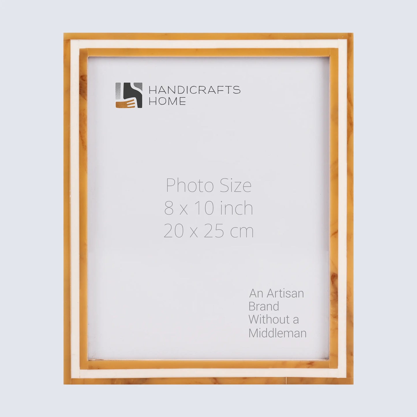 Picture Frames Avant Amber Pattern Resin Inlay Collection in 3 Sizes