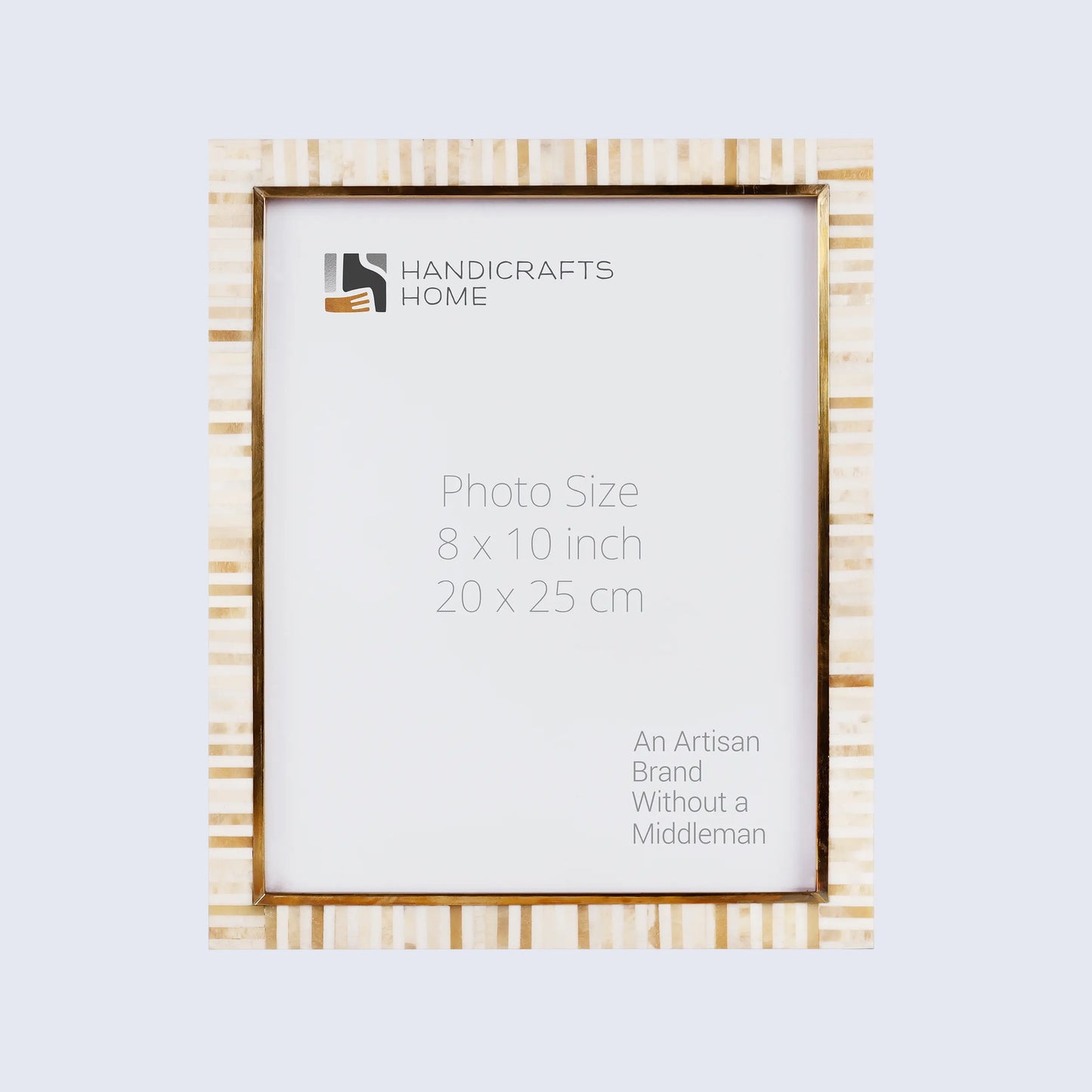 Picture Frames Halo Keys Pattern Bone Inlay White in 3 Sizes