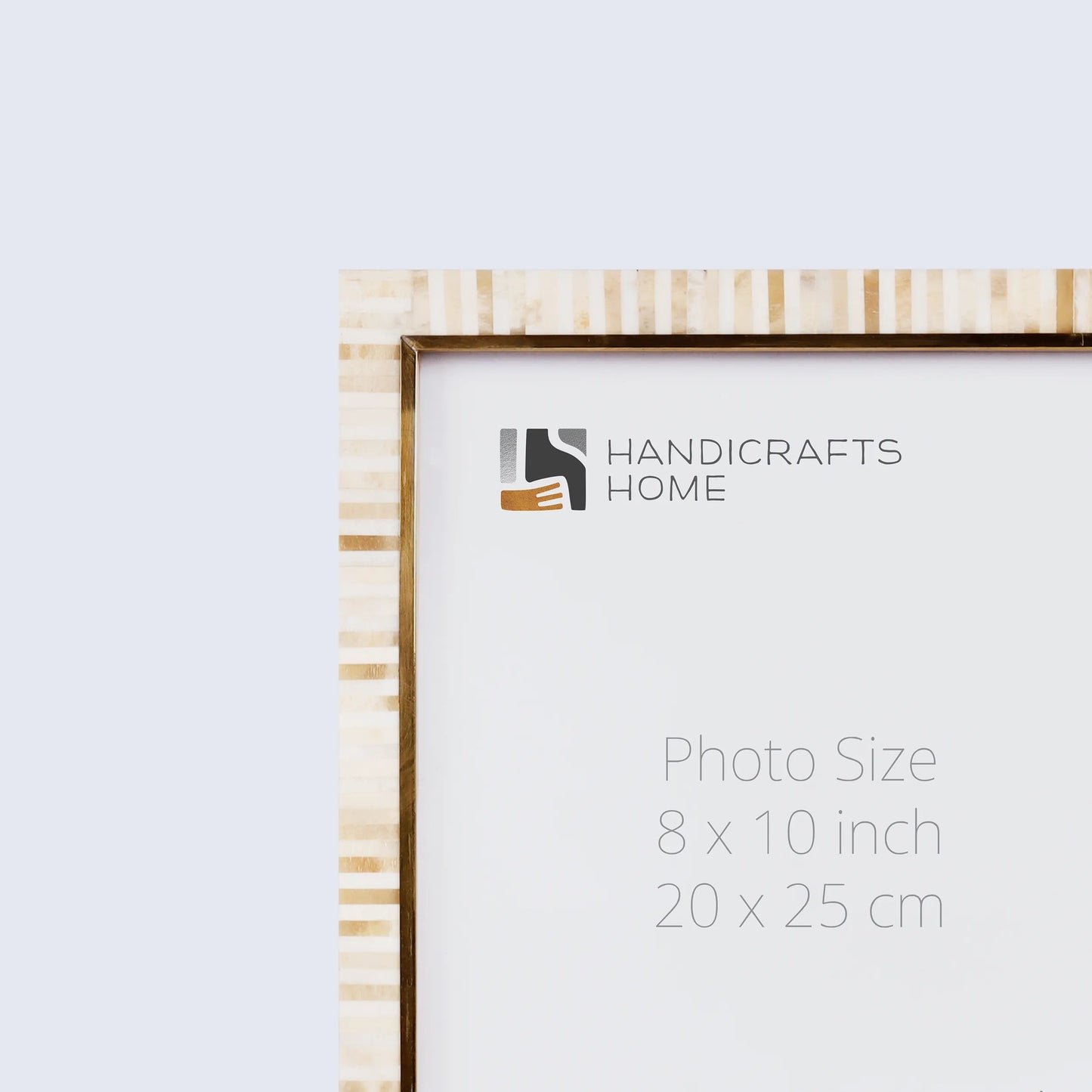 Picture Frames Halo Keys Pattern Bone Inlay White in 3 Sizes