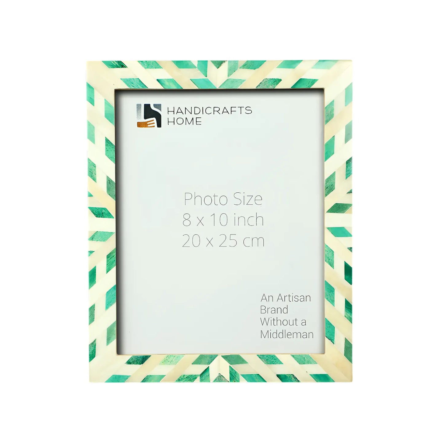 Hypno Nature Bone Inlay Green & White Picture Frame- 4x6, 5x7 and 8x10
