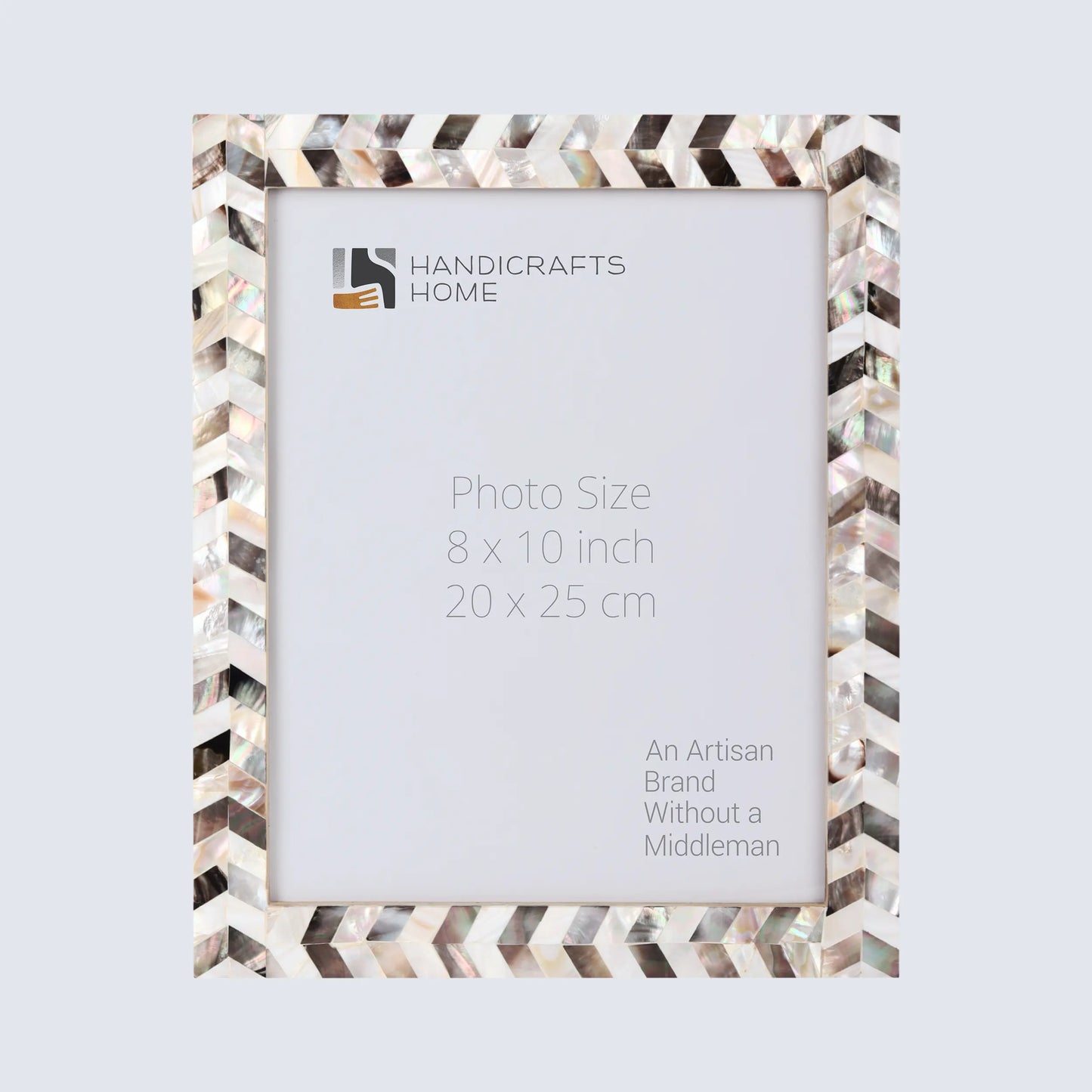 Picture Frames Pearlescent Chase Pattern Mother of Pearl Collection in 3 Sizes