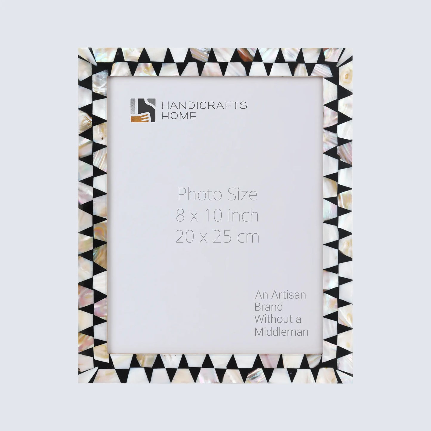 Picture Frames Pearlescent Flash Pattern Mother of Pearl & Resin Collection in 3 Sizes