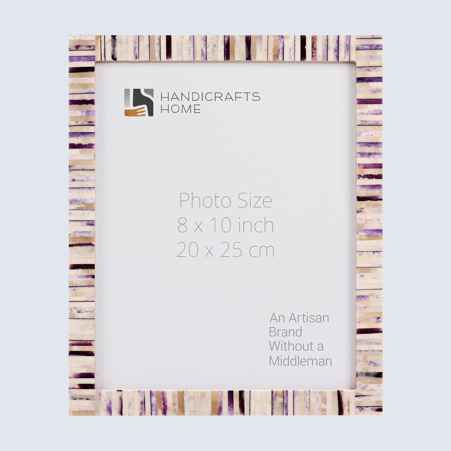 Picture Frames Pearlescent Hologram Pattern Bone Inlay Collection in 3 Sizes