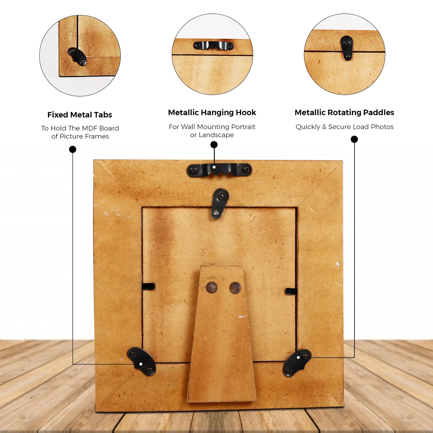 Baby Picture Frames Cornice Chain Pattern Bone & Resin Inlay Collection in Grey