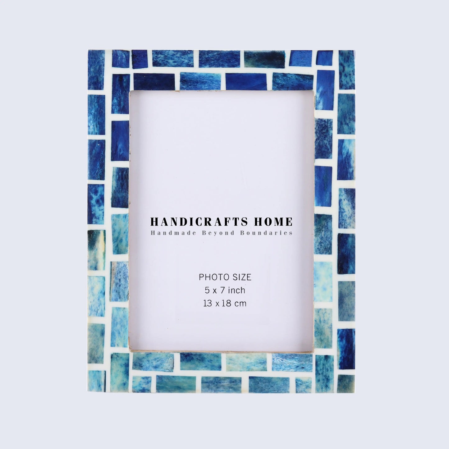 Picture Frames Indigo Pattern Bone Inlay Collection in 26 Sizes