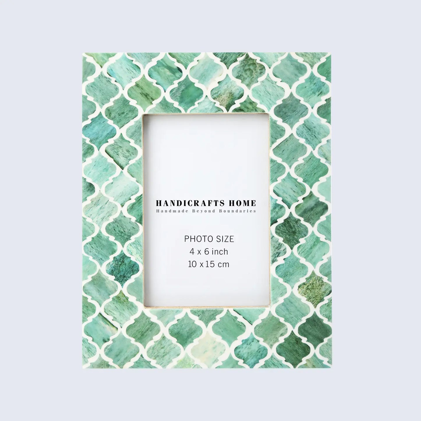 Picture Frames Moroccan Pattern Bone & Resin Inlay Collection in 5 Color Options | 1.75" Border Width