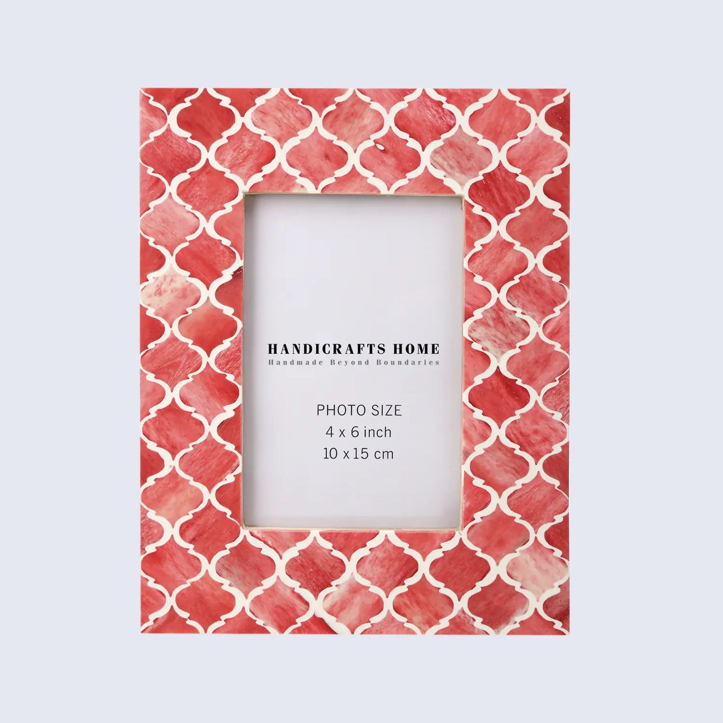 Picture Frames Moroccan Pattern Bone & Resin Inlay Collection in 5 Color Options | 1.75" Border Width