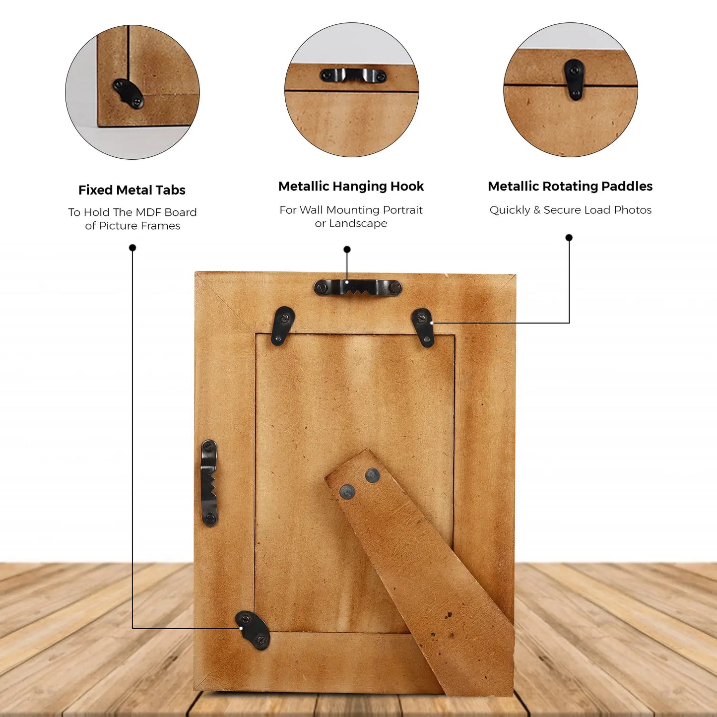 Picture Frames Moroccan Pattern Bone & Resin Inlay Collection in 5 Color Options | 1.75" Border Width