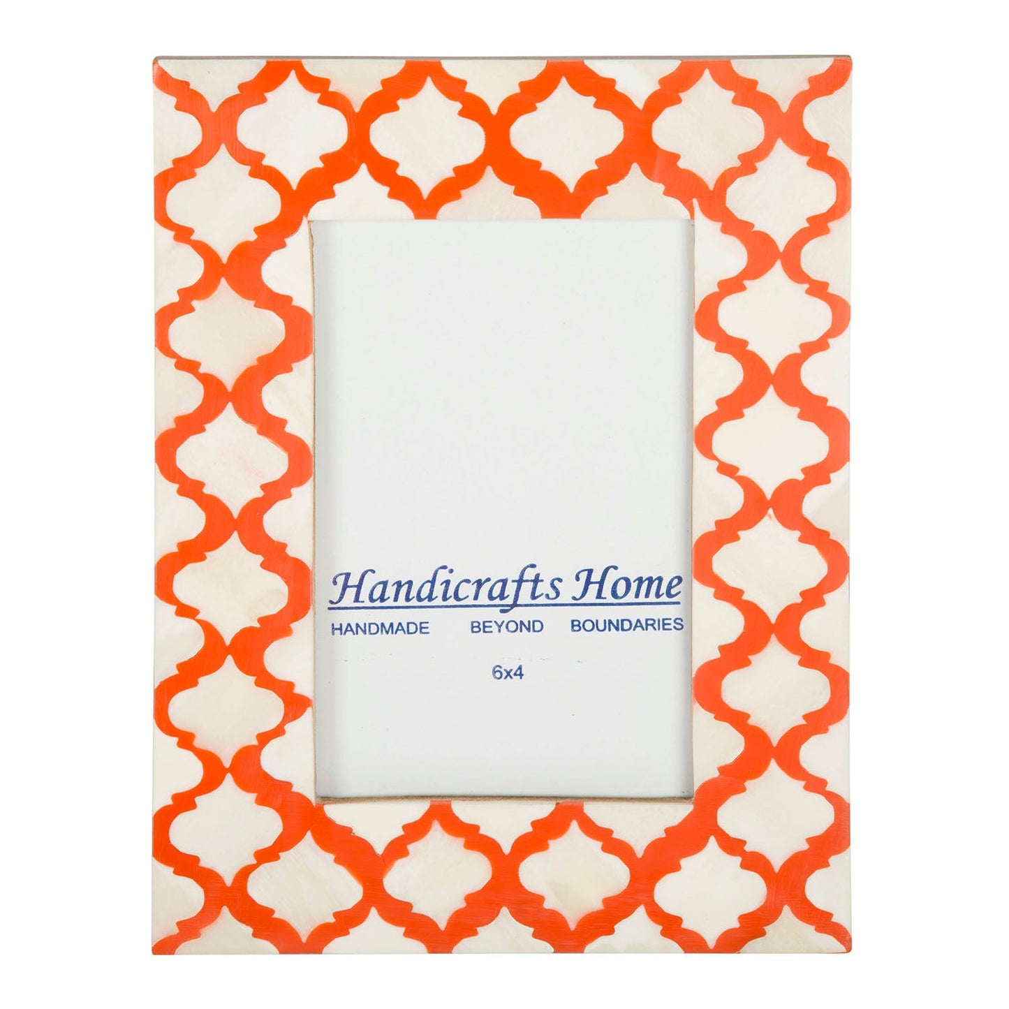 Picture Frames Moroccan Pattern Bone & Resin Inlay Collection in 5 Color Options | 1.75" Border Width