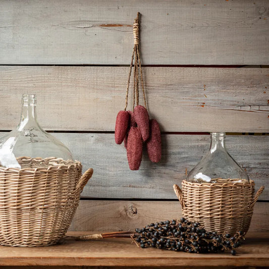 Dried Luffa Stem Bunch