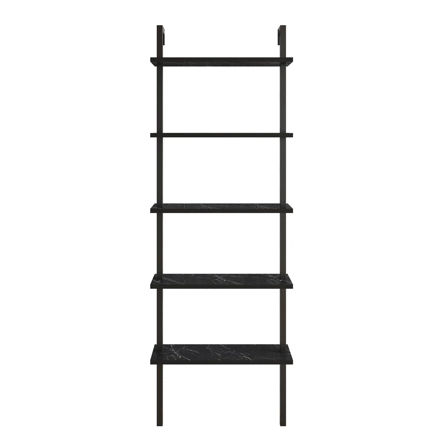 Piante 68 inches Tall Metal Manufactured Wood Accent Ladder Bookcase