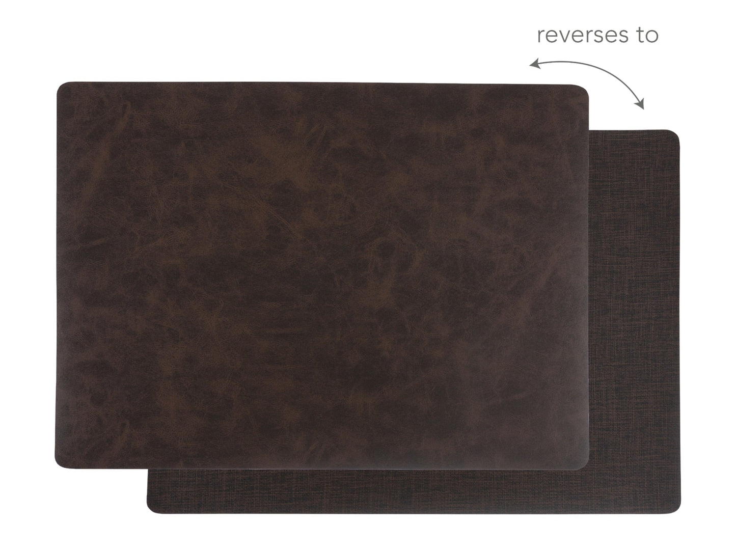 KAF Home Santiago Faux Leather Placemat, 13" x 18"