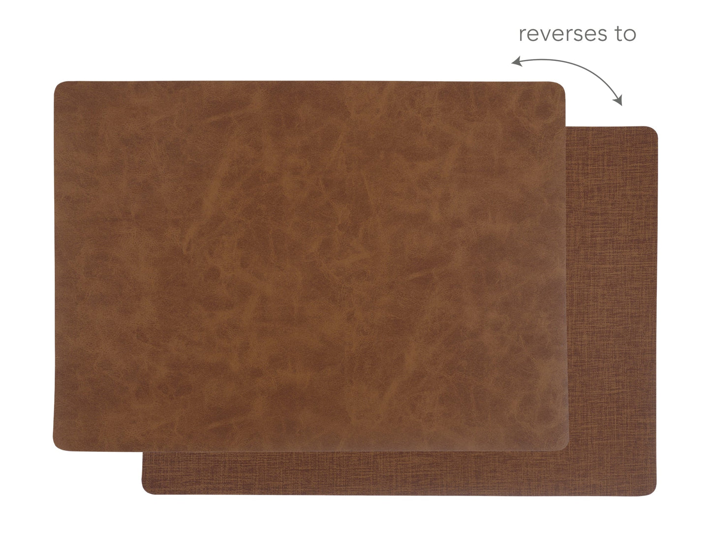 KAF Home Santiago Faux Leather Placemat, 13" x 18"