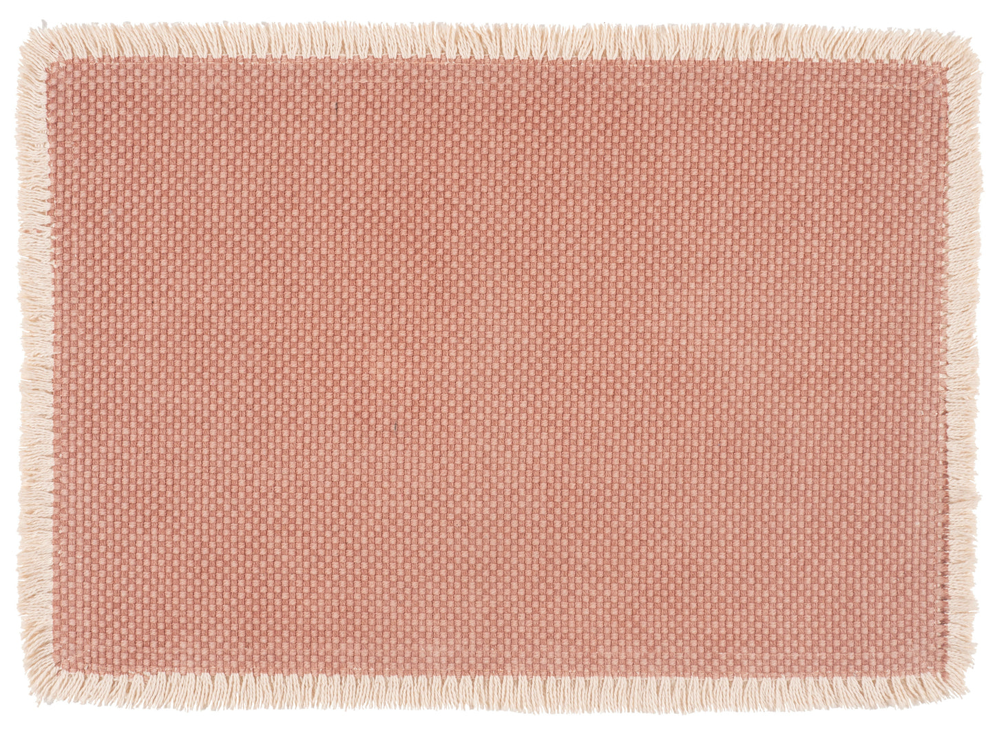 Verona 100% Cotton Woven Placemat With Fringe Trim-13" x 19"