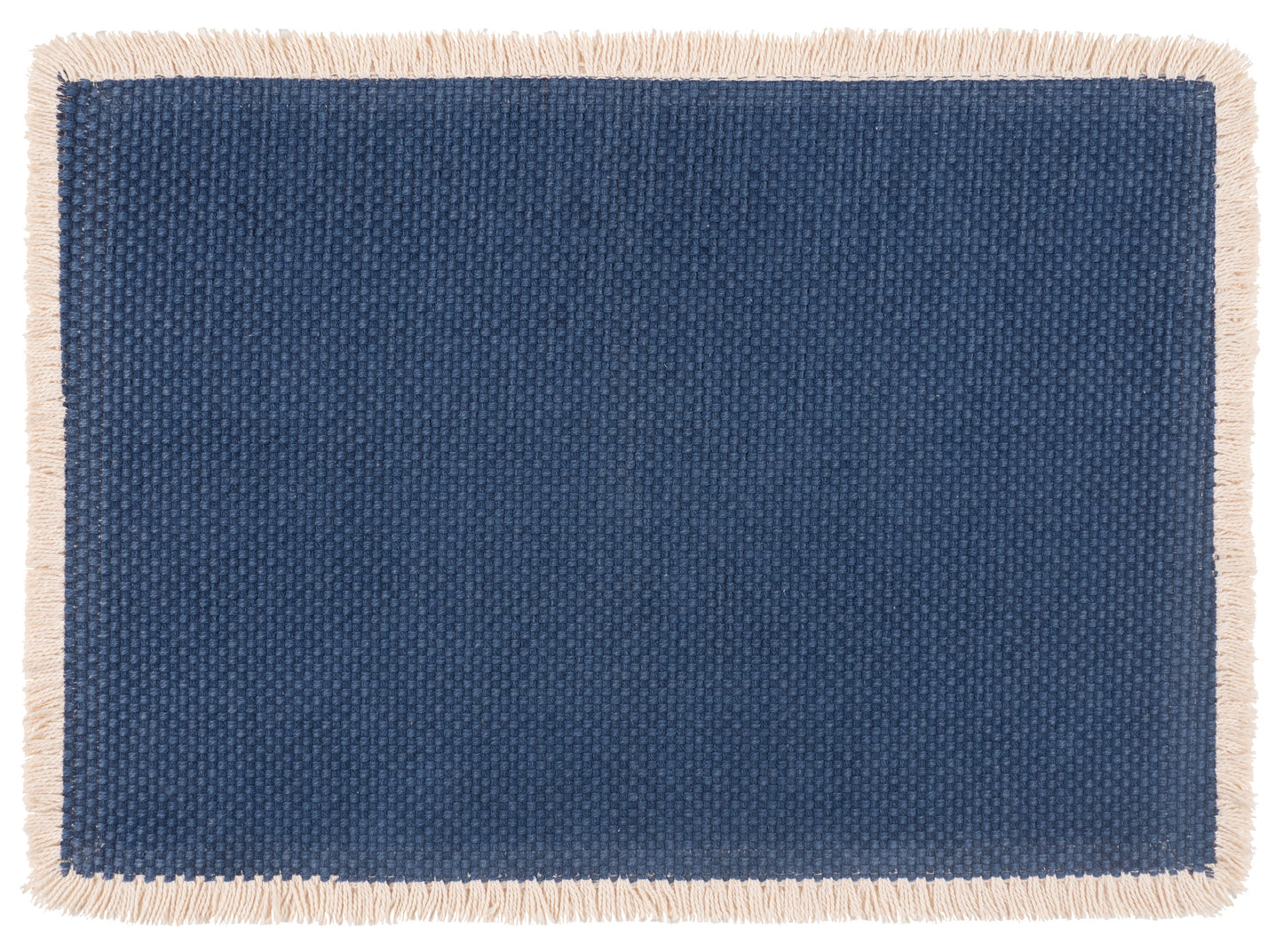 Verona 100% Cotton Woven Placemat With Fringe Trim-13" x 19"
