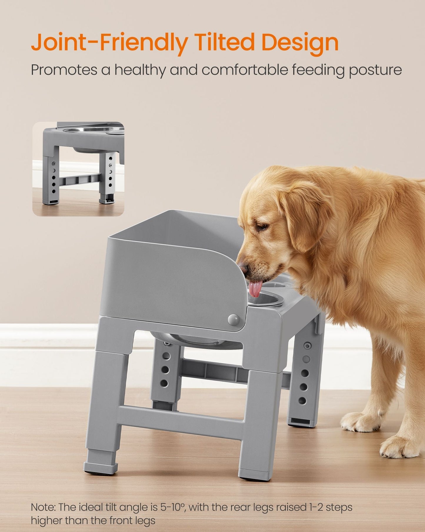 Feandrea Dog Bowls Elevated