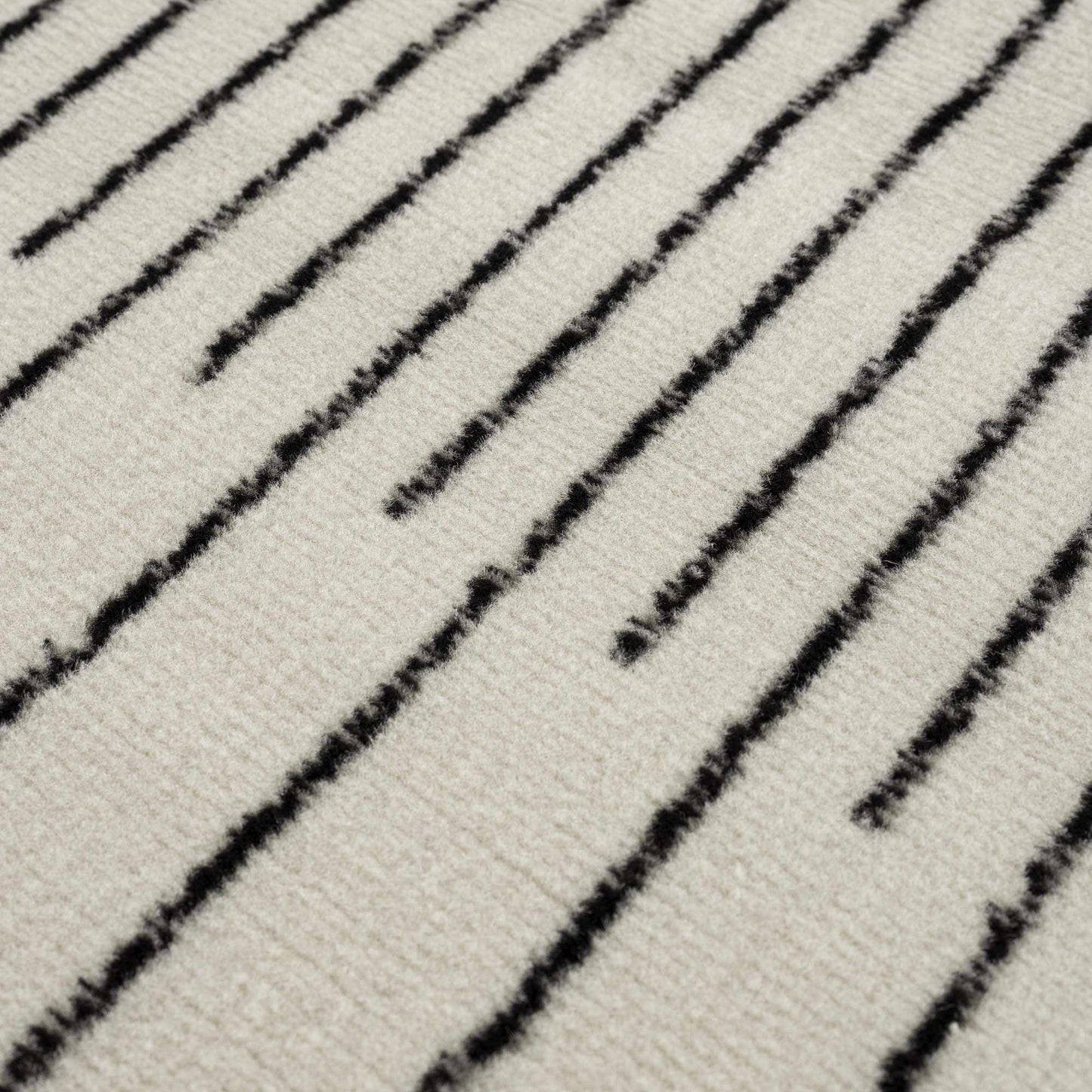 Angus Abstract Black and White Area Rug