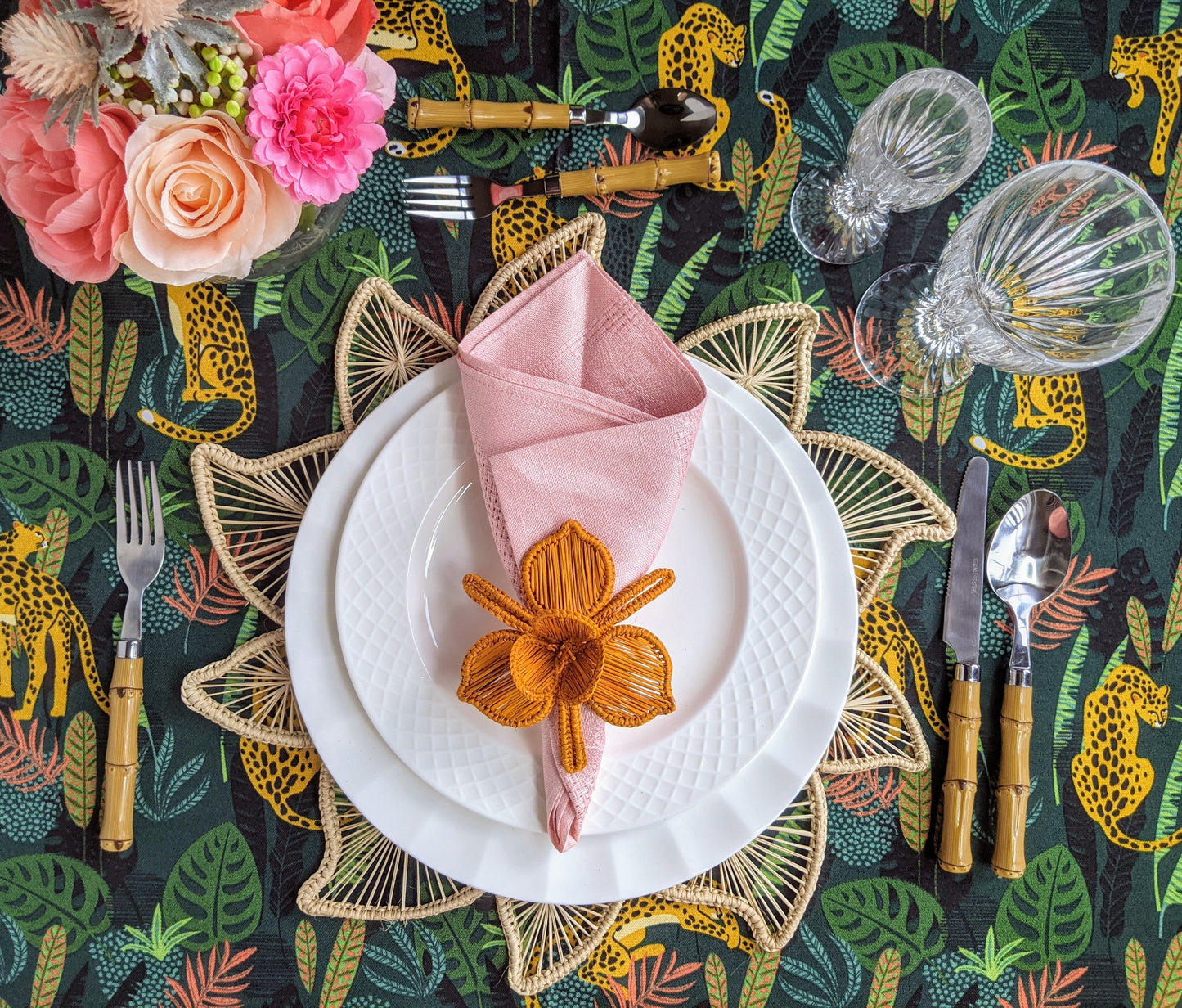 Bloom Handwoven Iraca Placemat