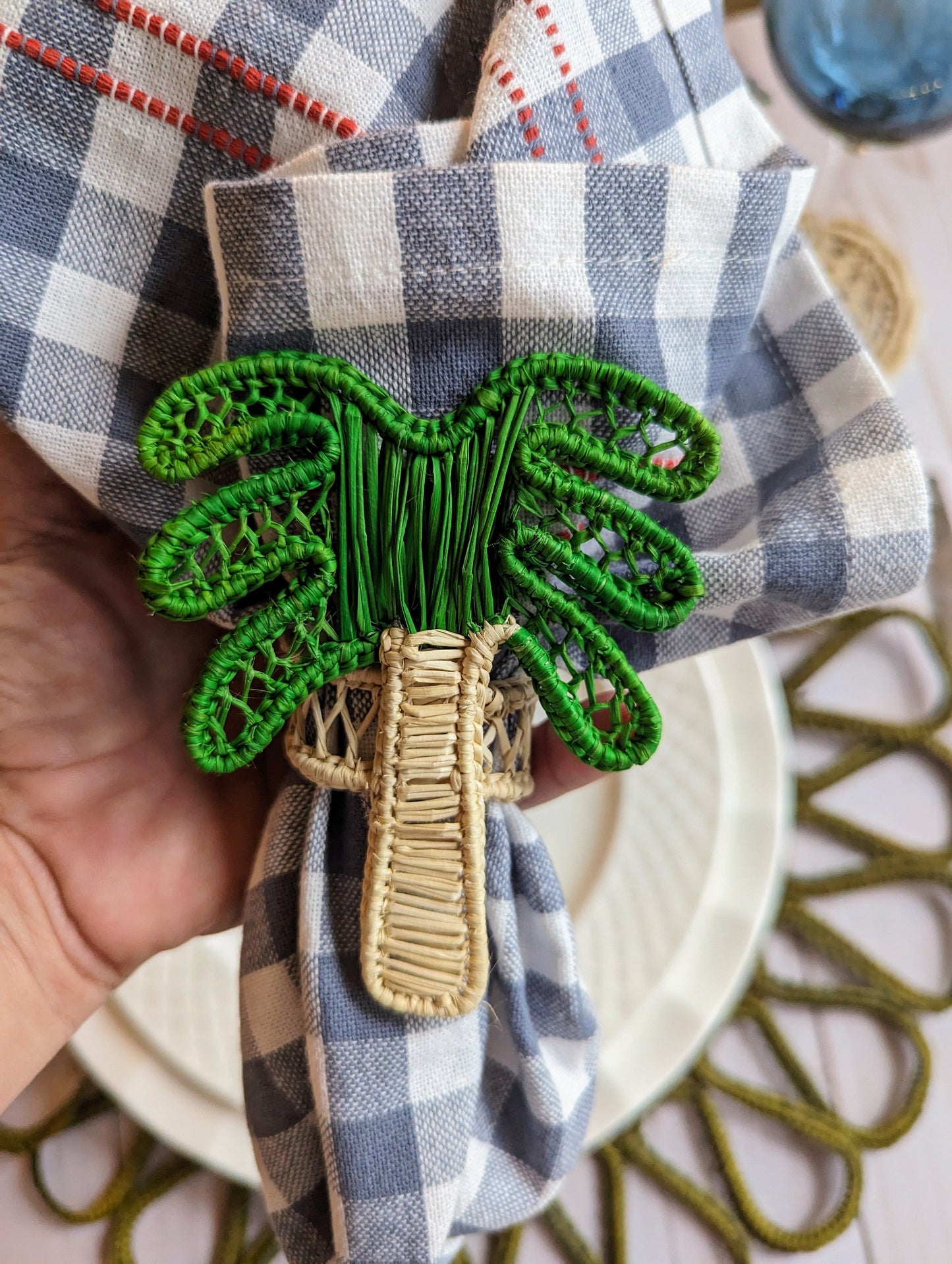 Palm Handwoven Iraca Napkin Ring