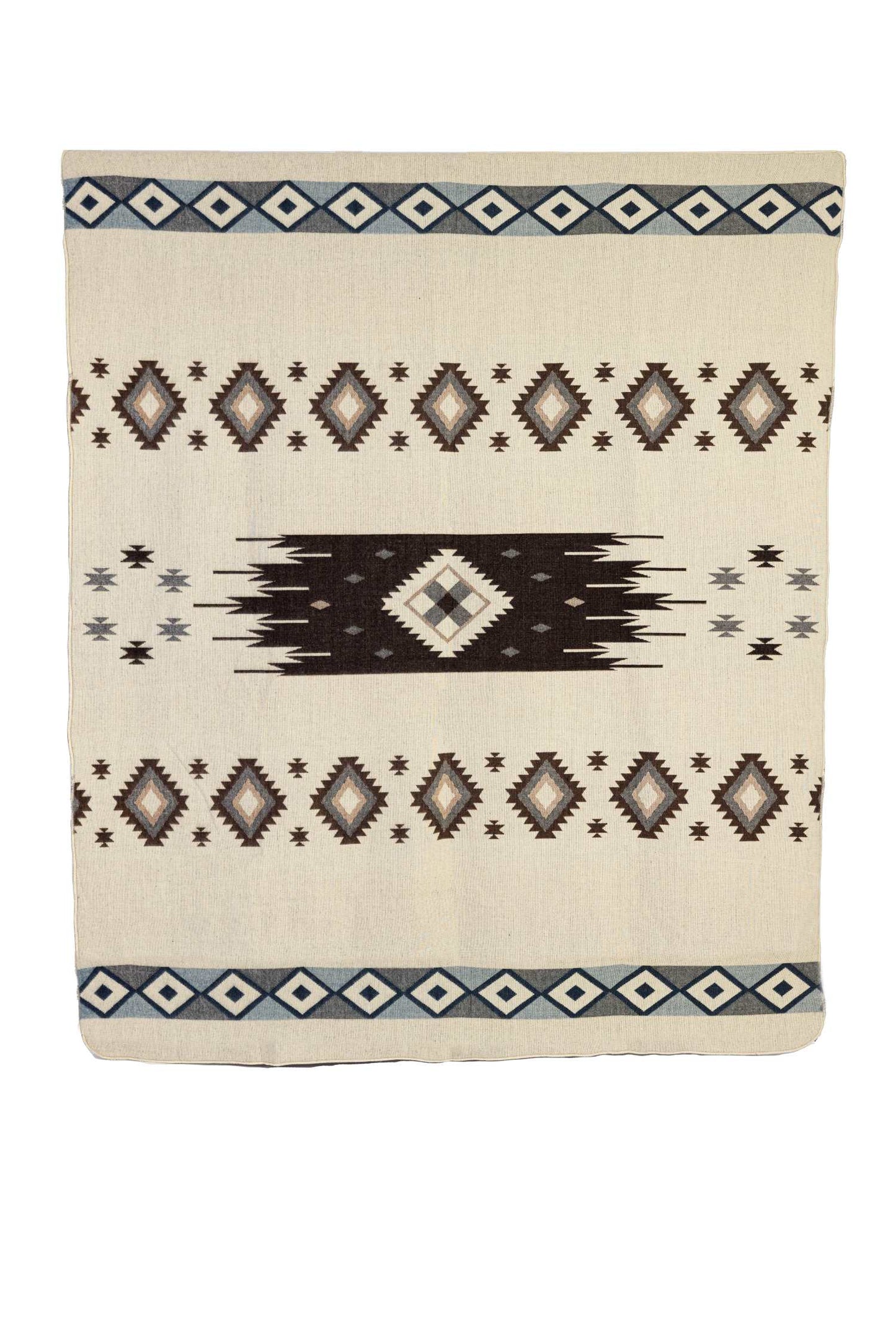 Yachana Collection - Sunset Diamond Red Brown Blue and Cream
