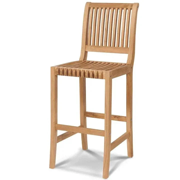 Palm Teak Outdoor Bar Chair