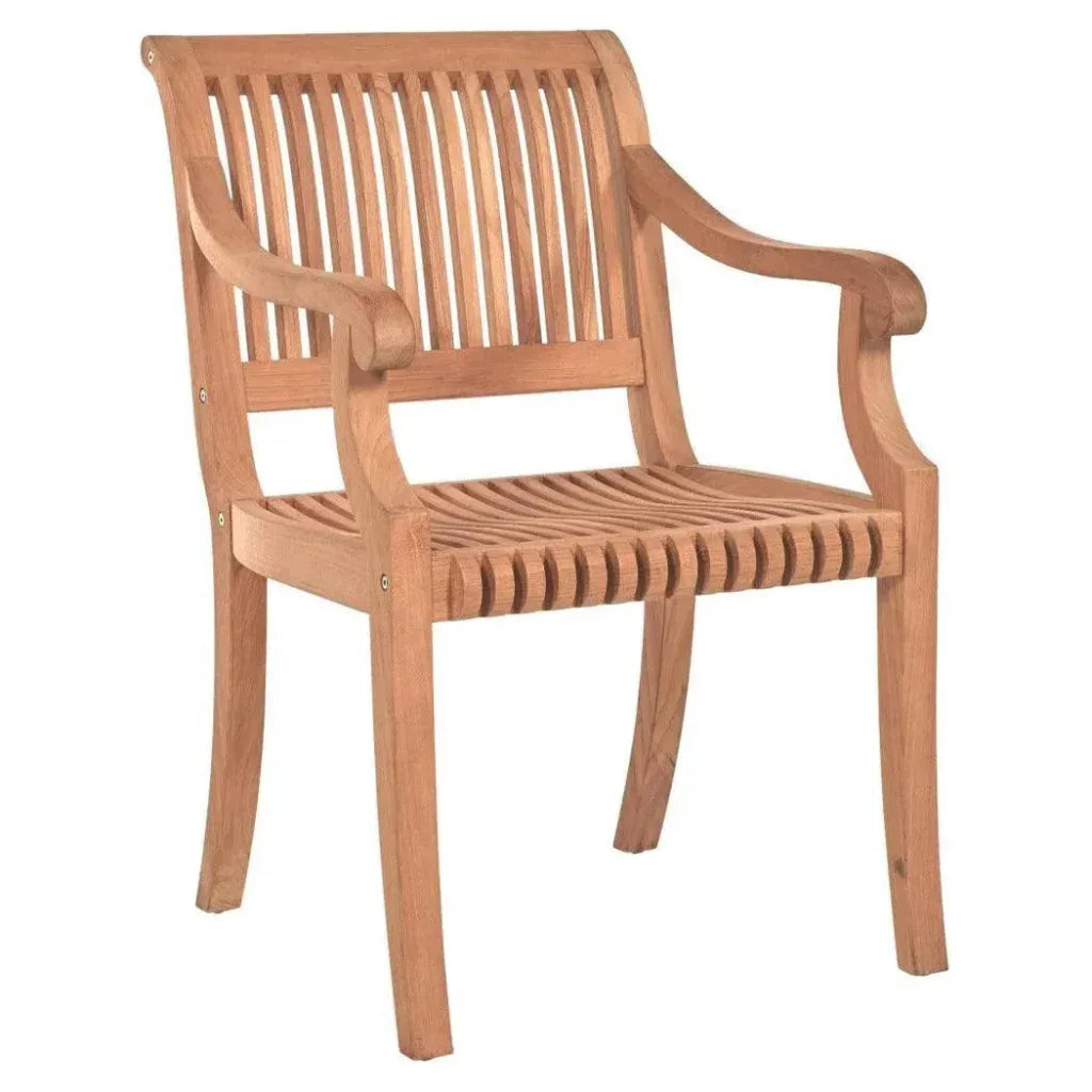 Palm Teak Outdoor Dining Armchair
