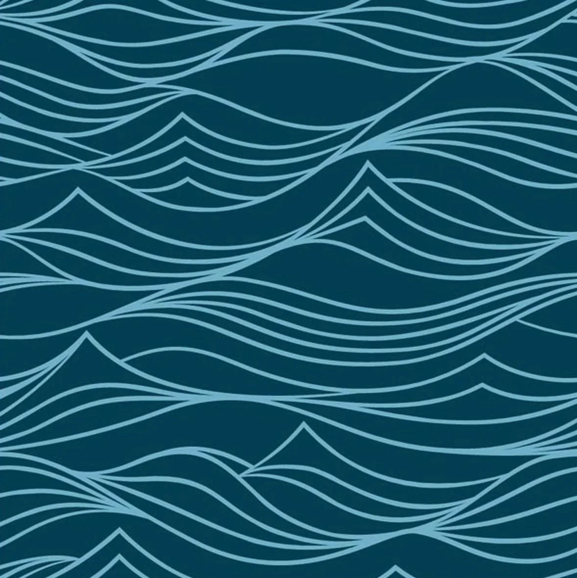 Large Reusable Cloth Furoshiki Gift Wrap | Whales & Waves