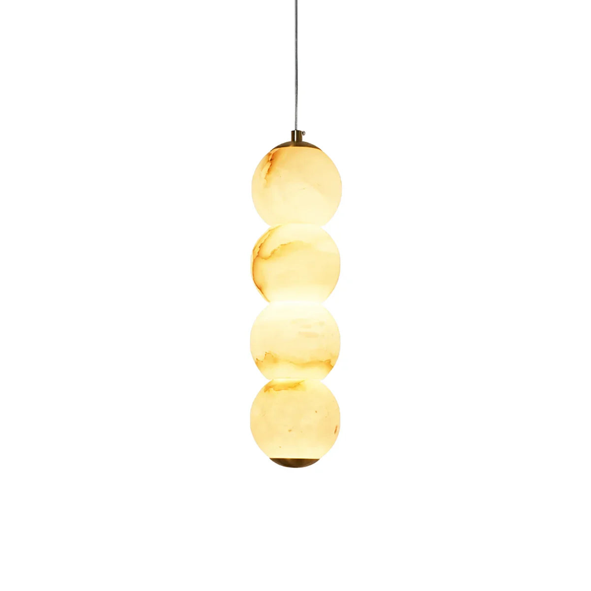 Pearl Alabaster Round Pendant Light