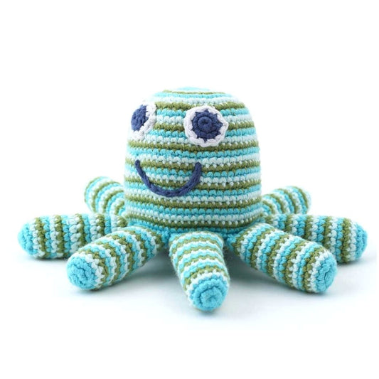 Pebble Octopus Rattle - Green