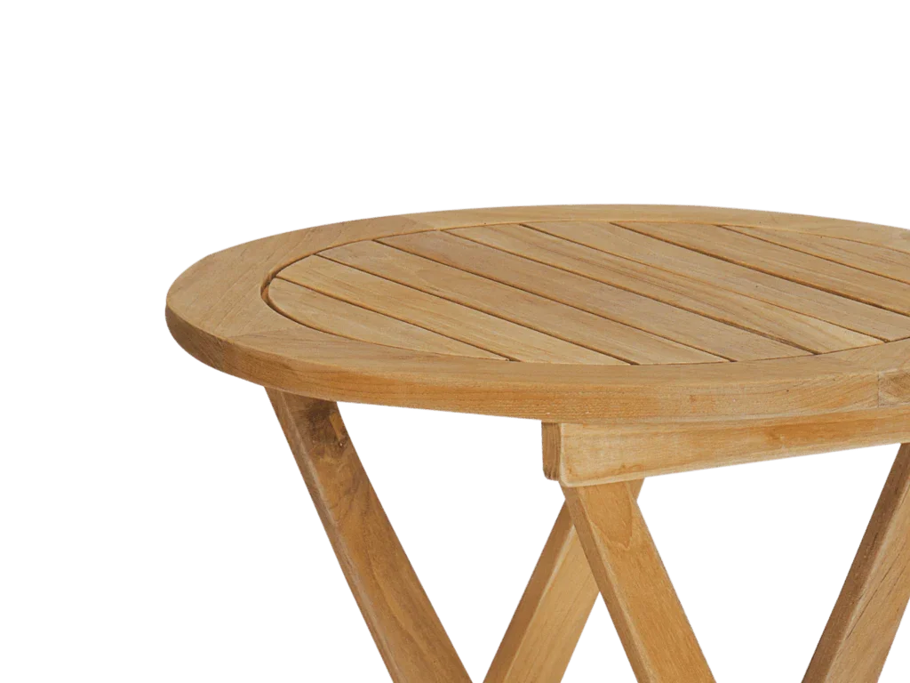 Perrie Teak Patio Round Side Table
