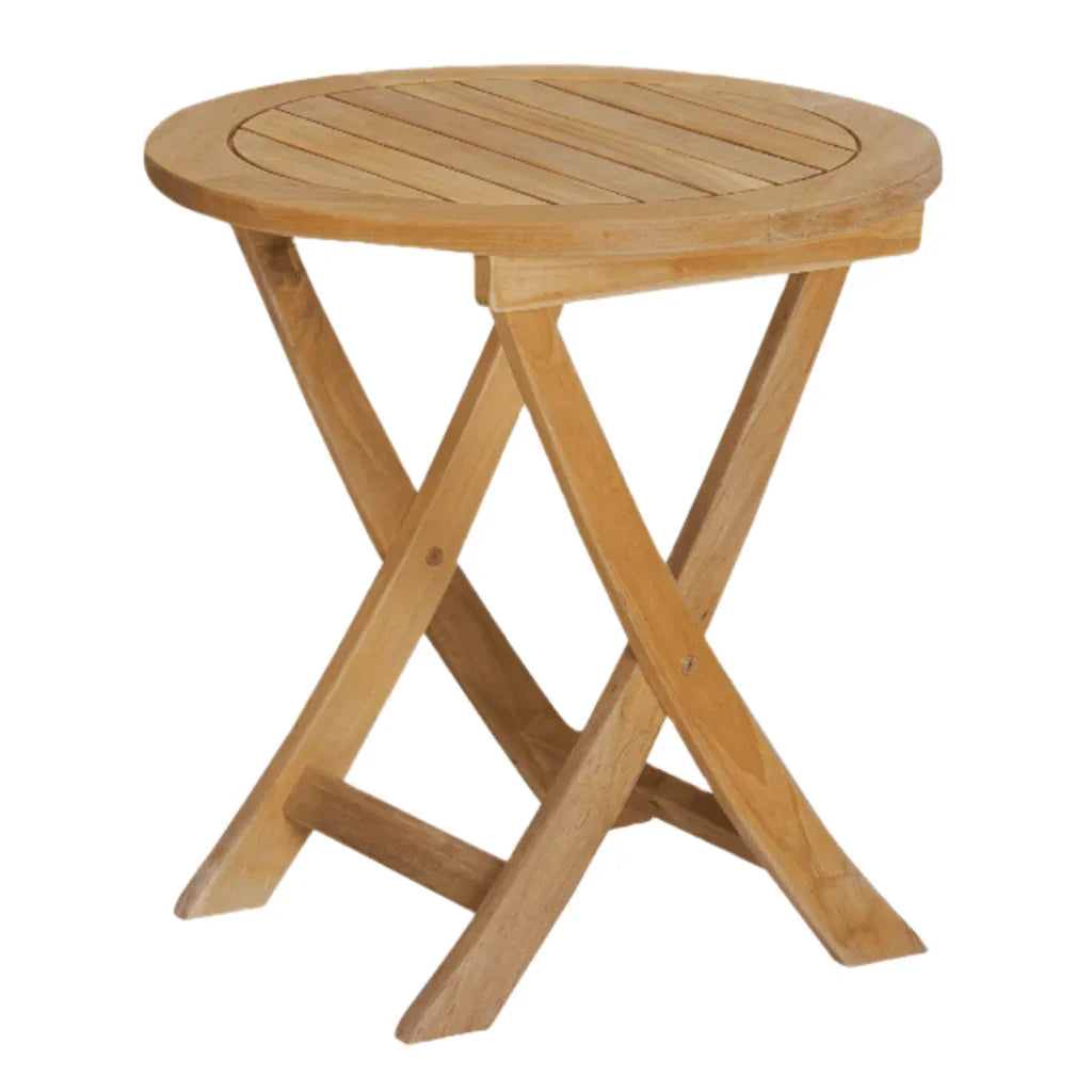 Perrie Teak Patio Round Side Table