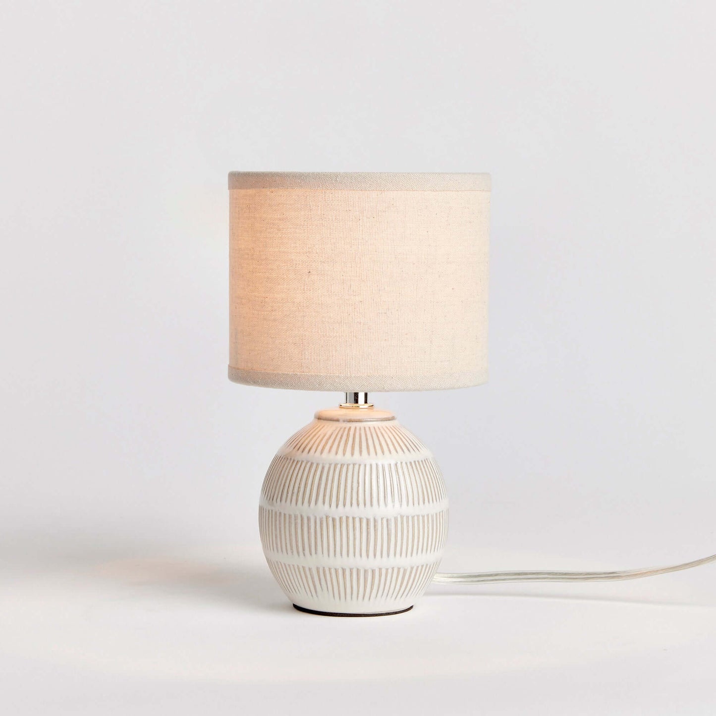 Petite Vintage Ceramic Lamp for Small Tables