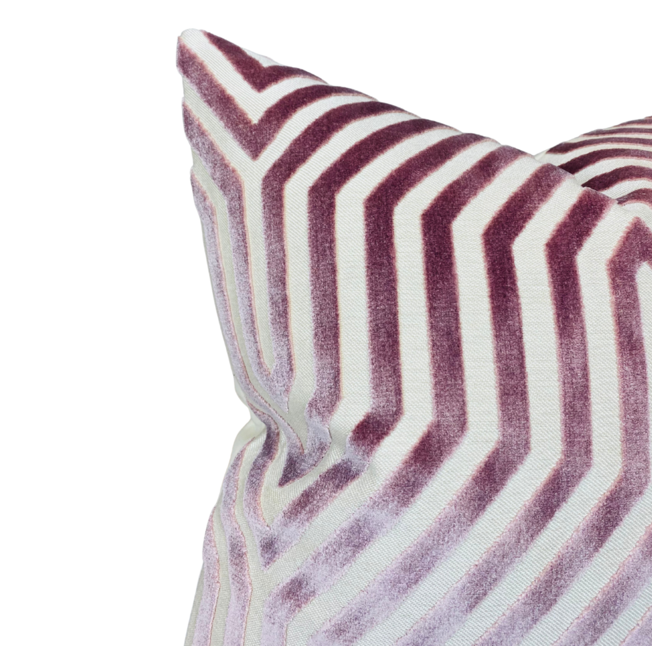 Vanderbilt Velvet Pillow Cover in Lilac, Schumacher Textiles