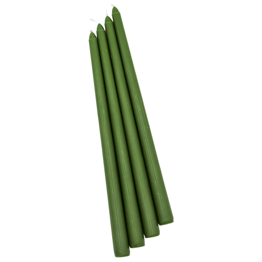 Extra Tall Pine Green Taper Candle, 1 Case of 48 Packs (4 Candles per Pack)