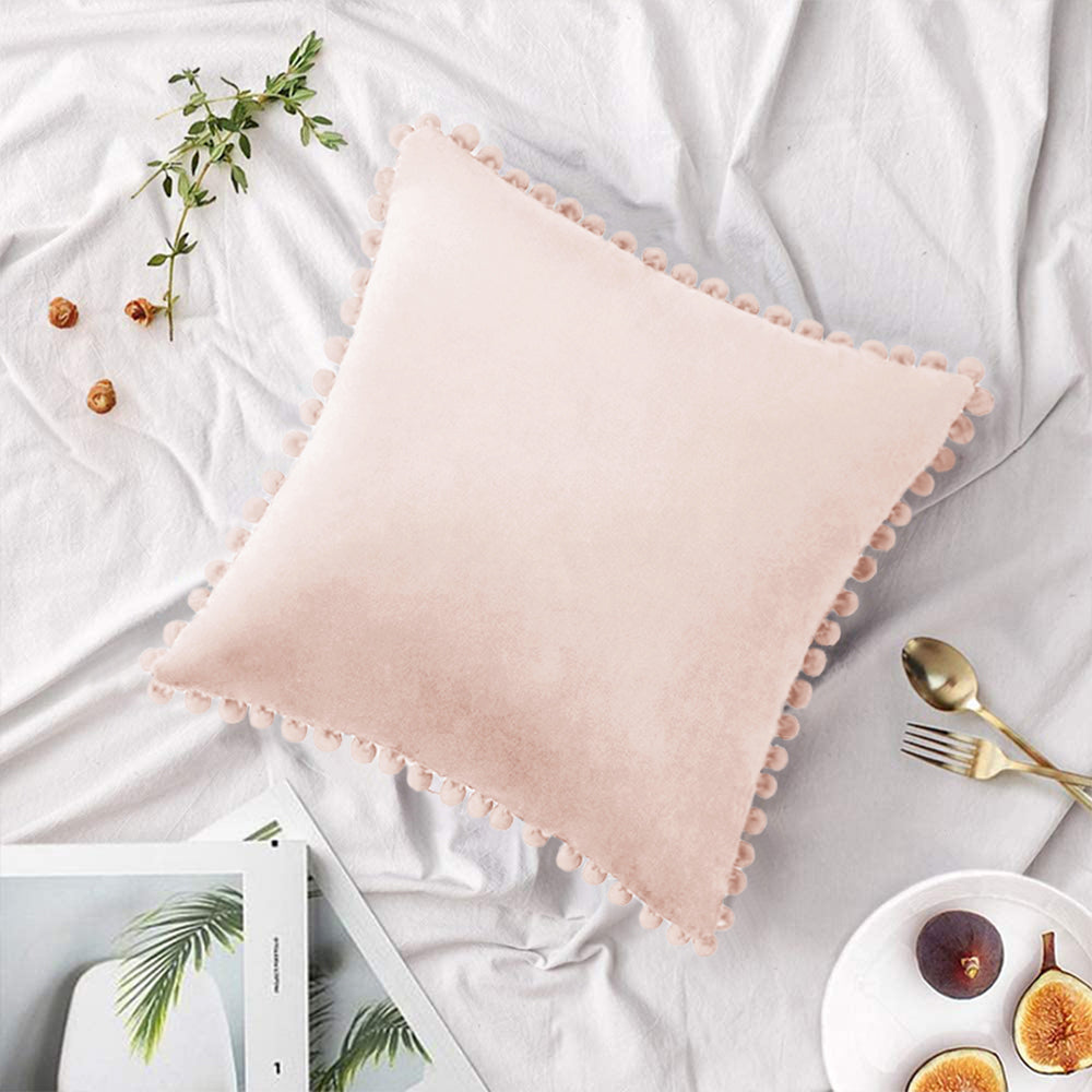 [IN-1X172-3 D-Green] Square Velvet Throw Pillow cover and Insert size 20"x20"