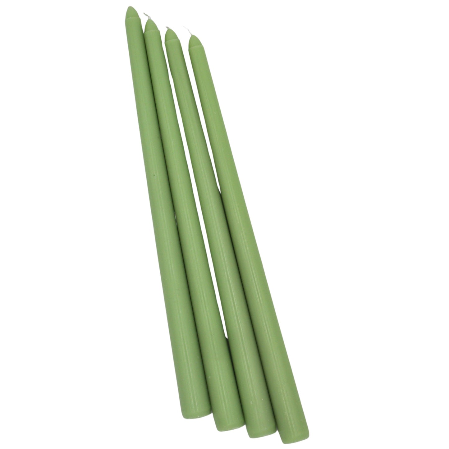 Extra Tall Pistachio Cream Taper Candle, 1 Case of 24 Packs (4 Candles per Pack)