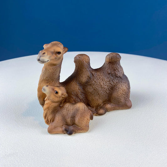 Porcelain Figurine of Camel with Baby. Detailed Nativity Animal or Everyday Collectible. Traditional Holiday Display. Gift for Him Her.